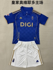 2025/26 Real Oviedo Home Blue Soccer Uniform-208