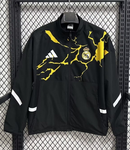 2026/27 Jointed Version Rea Madrid Black Windbreaker Hoodies Top-47