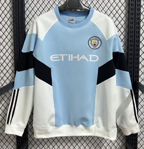 2026/27 Manchester City Blue & White Thailand Soccer Tracksuit Top-47