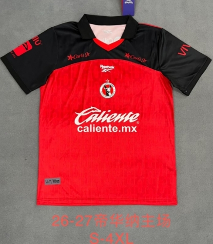 2026/27 Club Tijuana Home Red Thailand Soccer Jersey AAA-2146/07