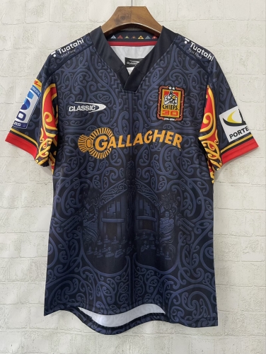 2026 Chiefs Black & Gray Thailand Rugby Shirts-805