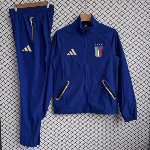 2026/27 Italy Royal Blue Soccer Windbreaker Uniform-709