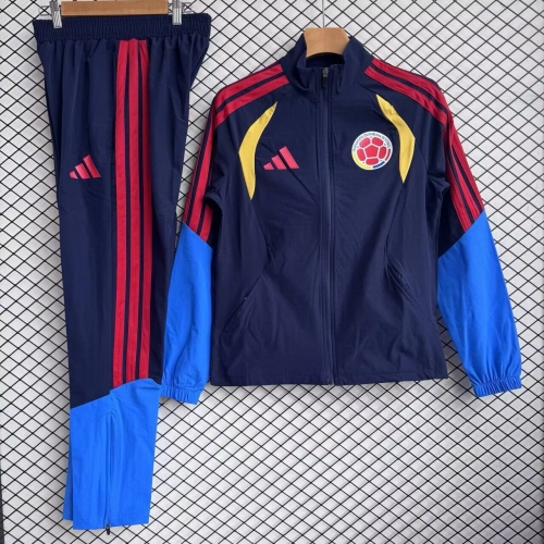 2026/27 Colombia Royal Blue Soccer Windbreaker Uniform-709