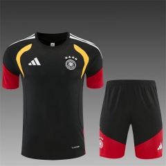 2026/27 Germany Black Shorts-Sleeve Thailand Soccer Tracksuit Uniform-801