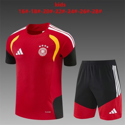 (Size 16-28) Kids 2026/27 Germany Red Kids/Youth Trackusit Uniform-801