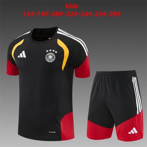 (Size 16-28) Kids 2026/27 Germany Black Kids/Youth Trackusit Uniform-801