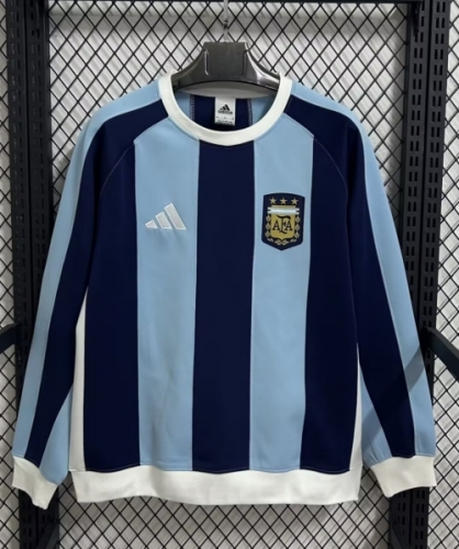 2026/27 Argentina Blue Thailand Soccer Tracksuit Top-47