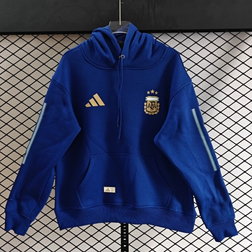 2026/27 Argentina CaiBlue Thailand Soccer Tracksuit Top With Hat-308