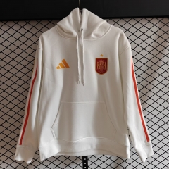 2026/27 Spain White Thailand Soccer Tracksuit Top With Hat-308