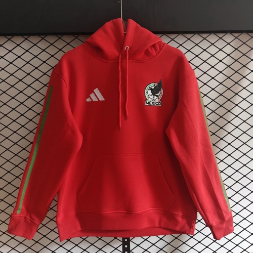 2026/27 Mexico Red Thailand Soccer Tracksuit Top With Hat-308