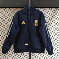 2026/27 Argentina Royal Blue Thailand Soccer Tracksuit Top With Hat-308