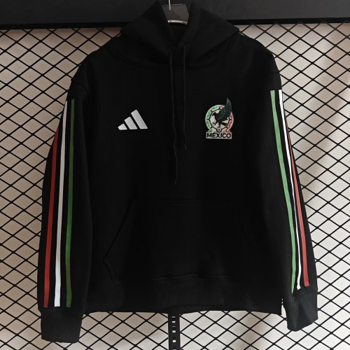 2026/27 Mexico Black Thailand Soccer Tracksuit Top With Hat-308