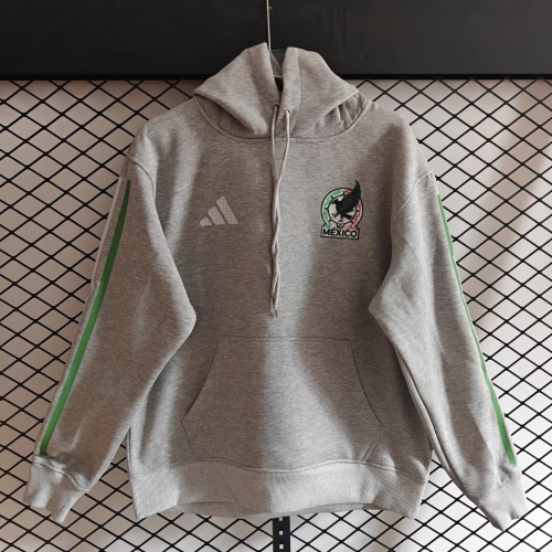 2026/27 Mexico Gray Thailand Soccer Tracksuit Top With Hat-308