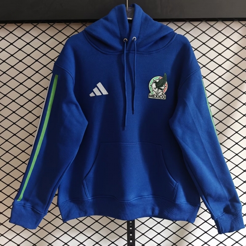 2026/27 Mexico CaiBlue Thailand Soccer Tracksuit Top With Hat-308
