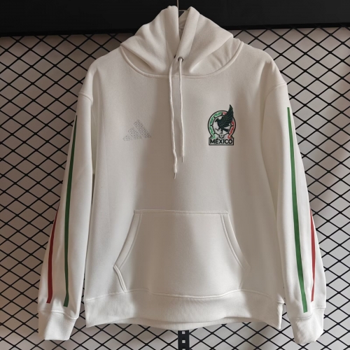 2026/27 Mexico White Thailand Soccer Tracksuit Top With Hat-308
