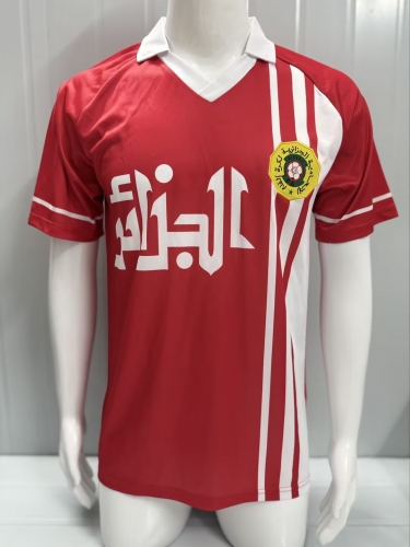 1986 Retro Version Algeria Away Red Thailand Soccer Jersey AAA-503