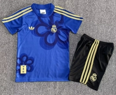 Kids 2026/27 Commemorative Version Real Madrid Blue Kids/youth Soccer Uniform-1040/522/507