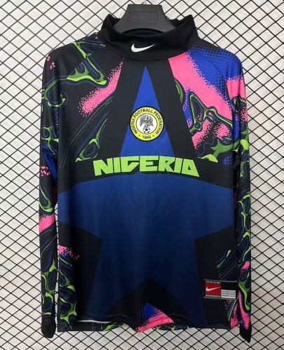 2026/27 Nigeria Goalkeeper Blue LS Soccer Thailand Jersey AAA-95