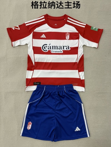 2025/26 Granada CF Home Red & White Soccer Uniform-208