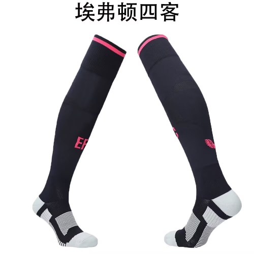 2025/26 Everton 4nd Away Black Adult/Kids Thailand Soccer Socks