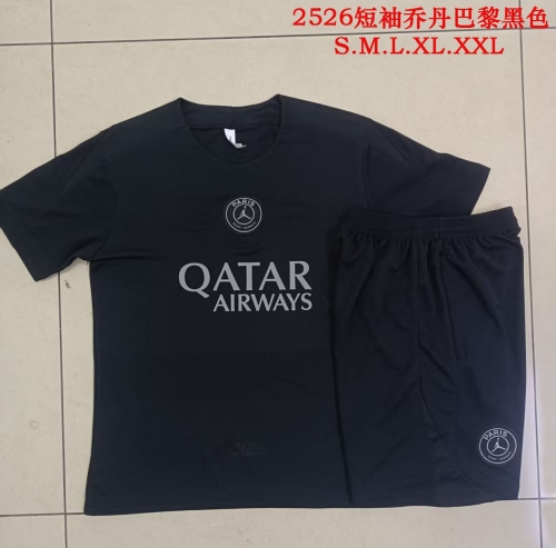 2025/26 Jordan Paris Black Soccer Tracksuit Uniform-815