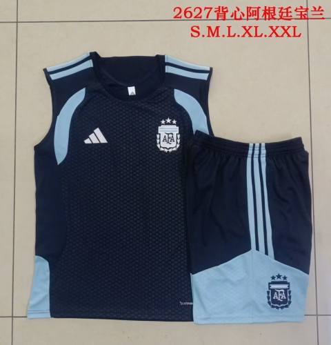2026/27 Argentina Royal Blue Thailand Soccer Tracksuit Vest Set-815