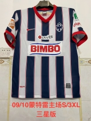 3 Star 09/10 Retro Version Monterrey Home Blue & White Thailand Soccer Jersey AAA-2041