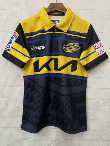2026 Hurricanes Home Yellow Thailand Rugby Shirts-805