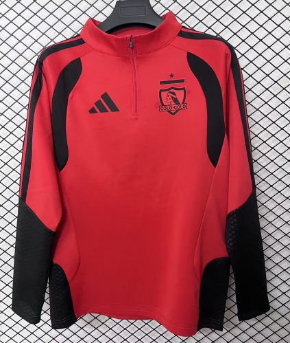 2026/27 Colo-Colo Red Thailand Soccer Tracksuit Top-95