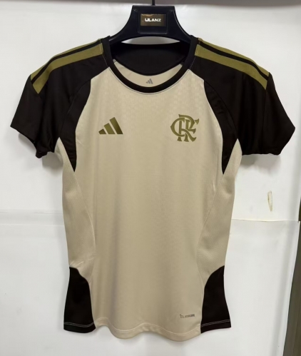2026/27 CR Flamengo Rice Yellow Thailand Training Women Soccer Jersey AAA-1116