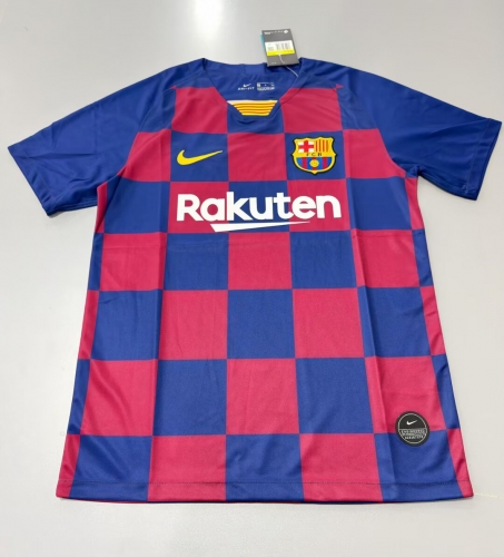 19/20 Retro Version Barcelona Home Red & Blue Thailand Soccer Jersey AAA-811