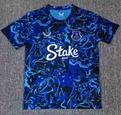 2025/26 Everton Black & Blue Thailand Training Soccer Jersey AAA-BL