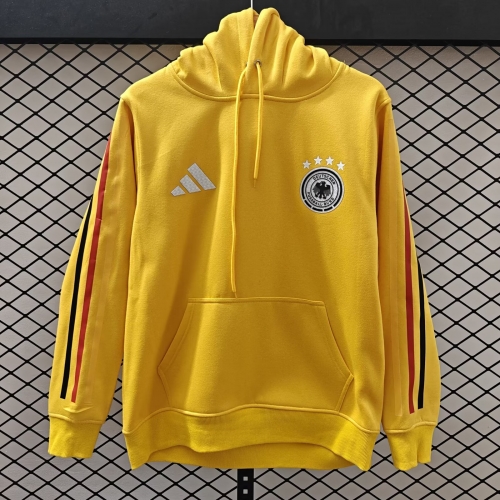 2026/27 Germany Yellow Thailand Soccer Tracksuit Top With Hat-308