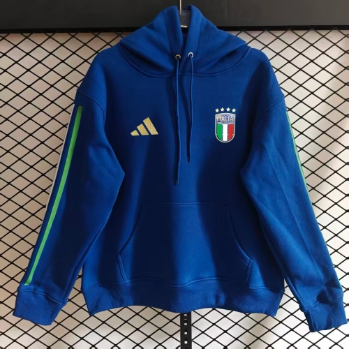 2026/27 Italy CaiBlue Thailand Soccer Tracksuit Top With Hat-308