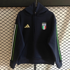 2026/27 Italy Royal Blue Thailand Soccer Tracksuit Top With Hat-308