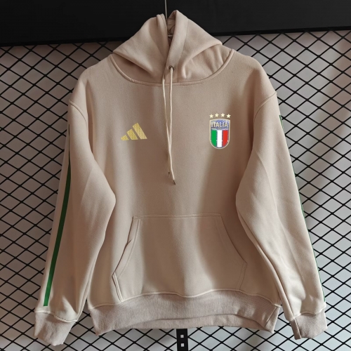 2026/27 Italy Rice White Thailand Soccer Tracksuit Top With Hat-308