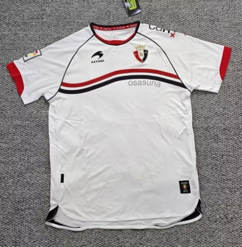 00/01 Retro Version CA Osasuna Away White Thailand Soccer Jersey AAA-301