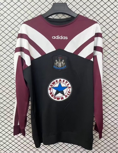 96/97 Retro Version Newcastle United Black Thailand Soccer Tracksuit Top-95