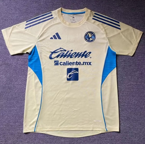Player Version 2026/27 Club América Home Yellow Thailand Training Soccer Jersey AAA-912