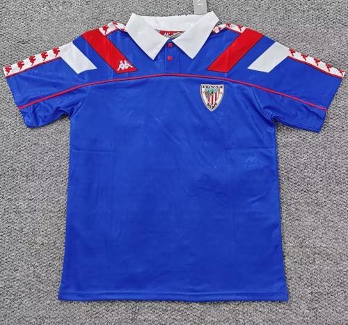 94/95 Retro Version Athletic Bilbao Away Royal Blue Thailand Soccer Jersey AAA-301
