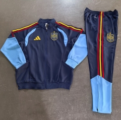 2025/26 Spain Royal Blue Thailand Soccer Jacket Uniform-411
