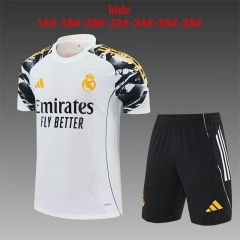 Kids 2025/26 Rea Madrid White Kids/Youth Soccer Tracksuit Uniform-801