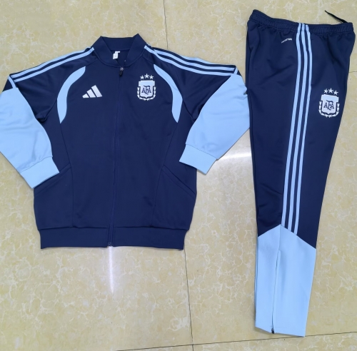 2025/26 Argentina Royal Blue Soccer Jacket Uniform-411