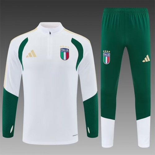2026/27 Italy White Soccer Tracksuit Uniform-801/411