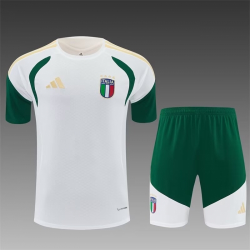 2026/27 Italy White Shorts-Sleeve Thailand Soccer Uniform-801