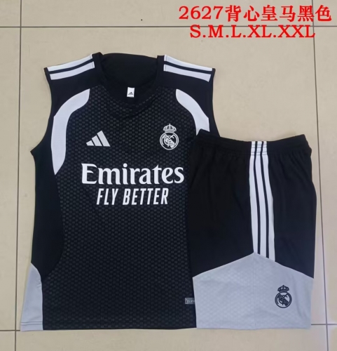 2026/27 Rea Madrid Black Thailand Soccer Vest Suit-815
