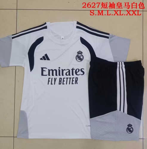 2026/27 Rea Madrid White Soccer Tracksuit Uniform-815