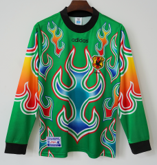 98 Retro Version Japan Goalkeeper Green LS Thailand Soccer Jersey AAA-66