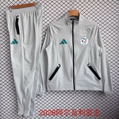 2026/27 Algeria Gray Soccer Windbreaker Uniform-709