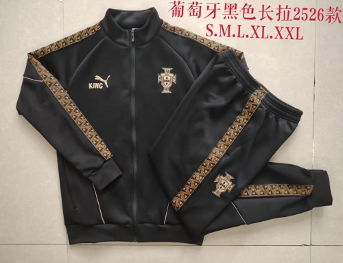 2026/27 Portugal Black Thailand Soccer Jacket Uniform-815